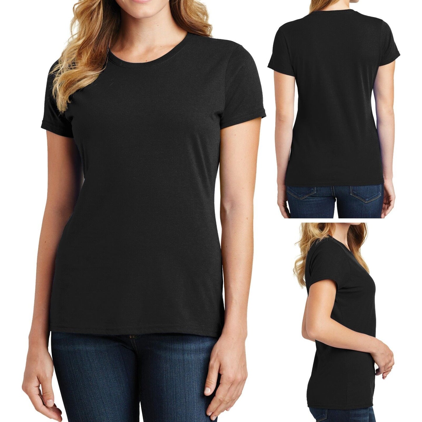 Ladies Plus Size T-Shirt Soft Ring Spun Cotton Womens Tee Top XL, 2XL, 3XL, 4XL