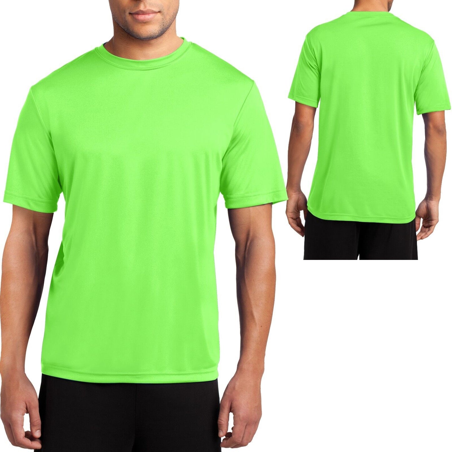 Men's Moisture Wicking T-Shirt Workout Performance Tee S, M, L, XL, 2X, 3X, 4X