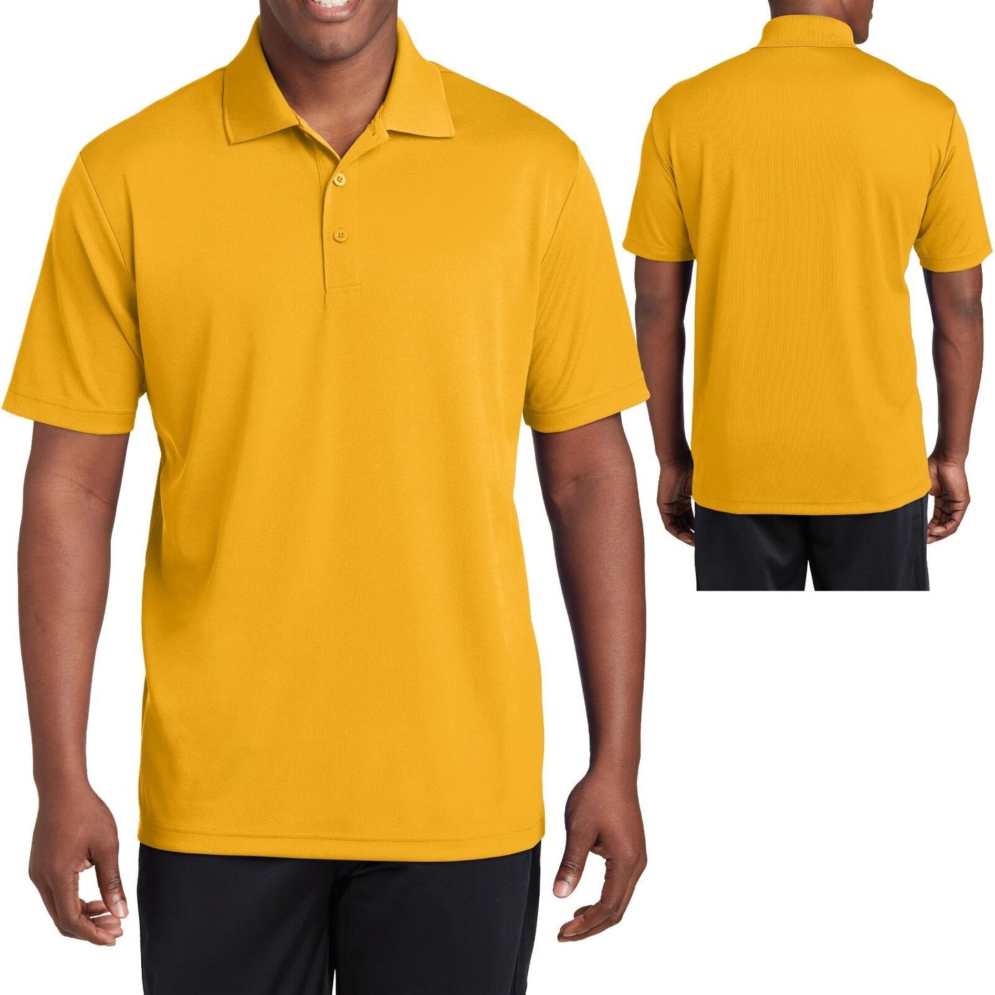 BIG Mens Polo Shirt MICRO MESH Comfortable Moisture Wicking Dri Fit 2XL, 3XL 4XL