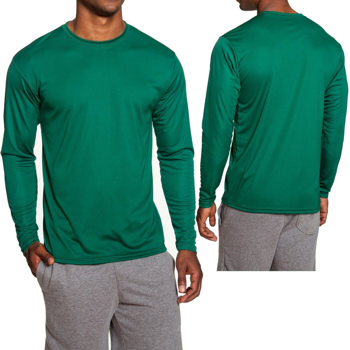 A4 Mens Moisture Wicking Long Sleeve T-Shirt Dri Fit Tee S M L, XL, 2XL, 3XL NEW