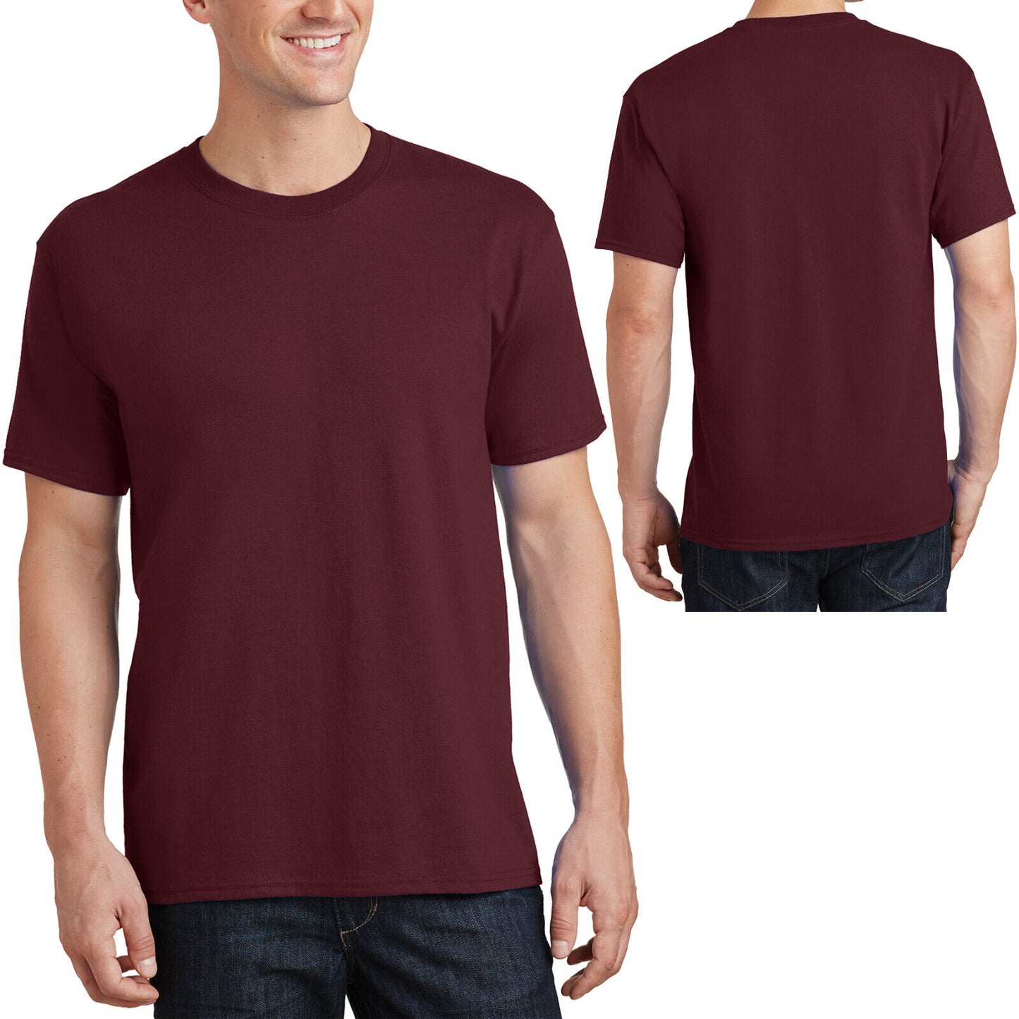 TALL Mens 100% Cotton Tee Classic Fit T-Shirt LT, XLT, 2XLT, 3XLT, 4XLT NEW!