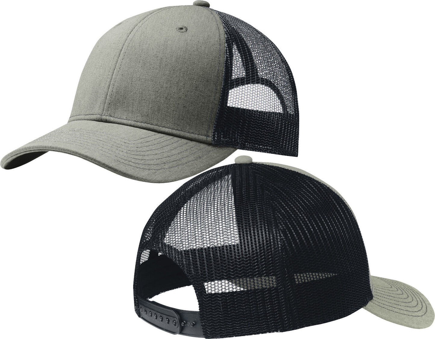 Men's Color Blocked Mesh Hat Structured Cap Mid Profile Snapback Headwear NEW!