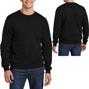 Mens Jerzees 8.5oz Premium Soft Blend Crewneck Warm Wicking Sweatshirt S-3XL NEW