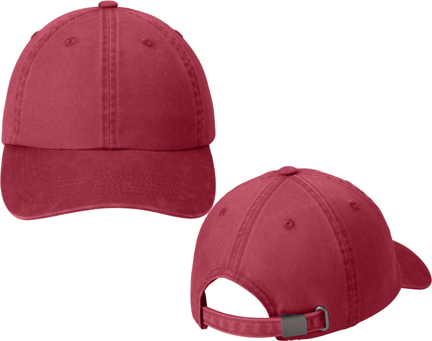 Garment Wash Pigment Dyed 100% Cotton Hat Unstructured Low Profile Baseball Cap