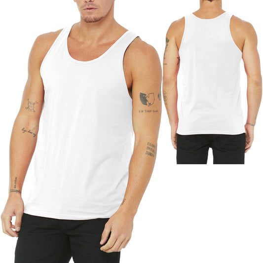 Mens Soft Ringspun Cotton Jersey Tank Top Sleeveless Tee XS-2XL MANY COLORS NEW!