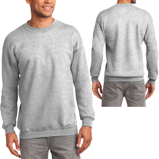 Mens Tall Fleece Crewneck Soft Warm 9oz Sweatshirt LT XLT 2XLT 3XLT 4XLT NEW!