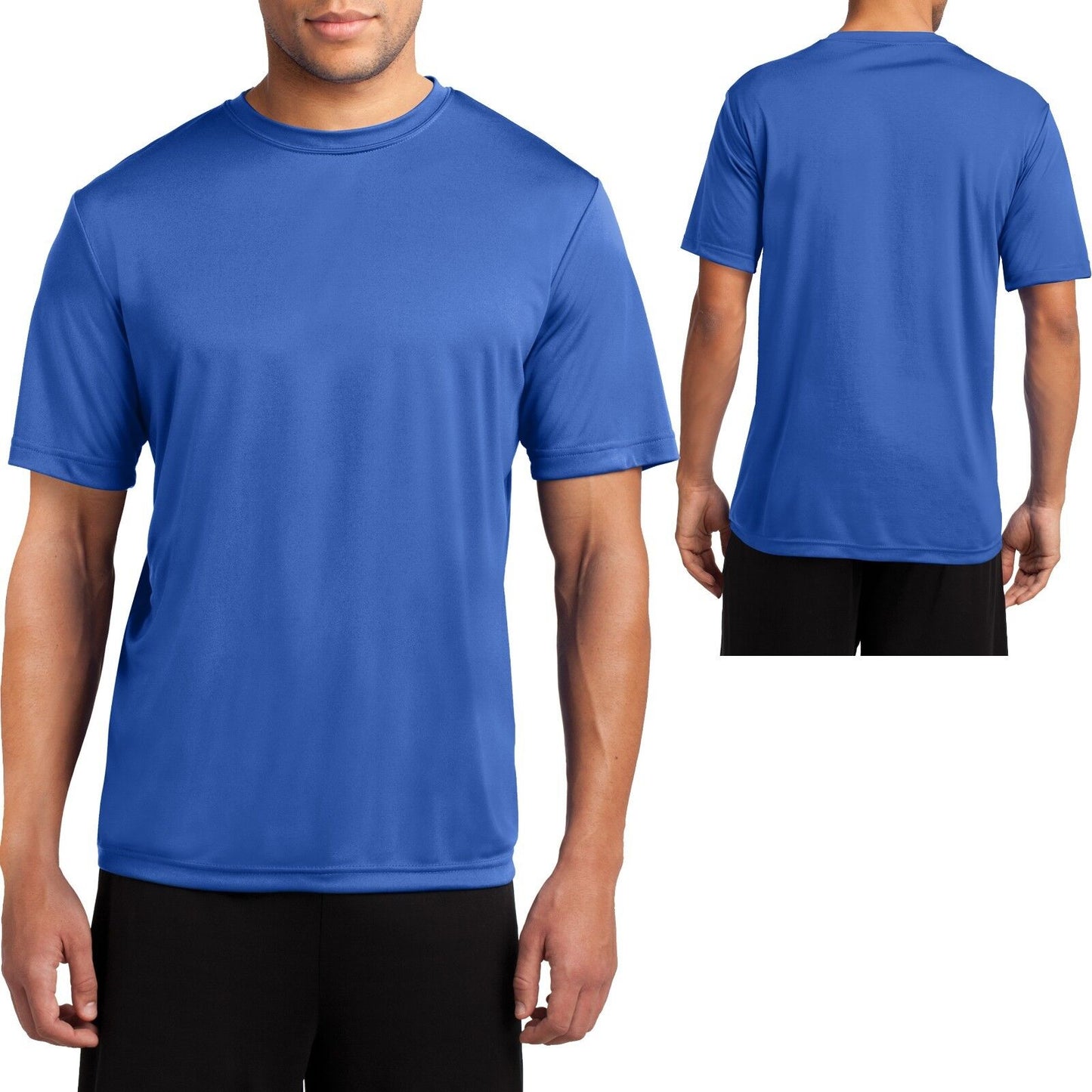 Men's Moisture Wicking T-Shirt Workout Performance Tee S, M, L, XL, 2X, 3X, 4X