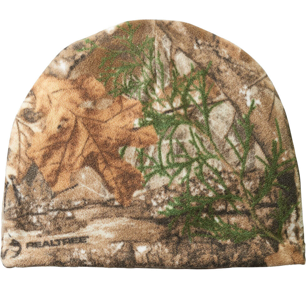 POLAR FLEECE Camo BEANIE Mossy,Realtree Xtra,Edge,Oilfield, Hunting Hat Unisex