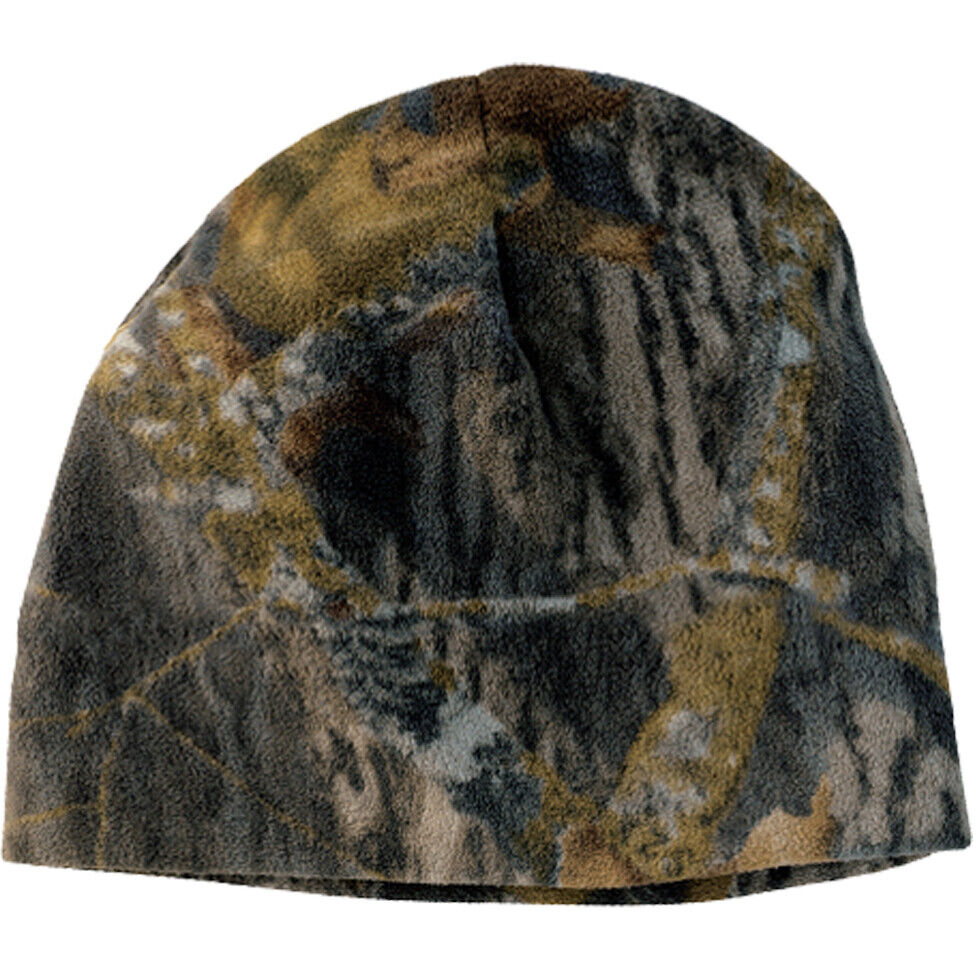 POLAR FLEECE Camo BEANIE Mossy,Realtree Xtra,Edge,Oilfield, Hunting Hat Unisex