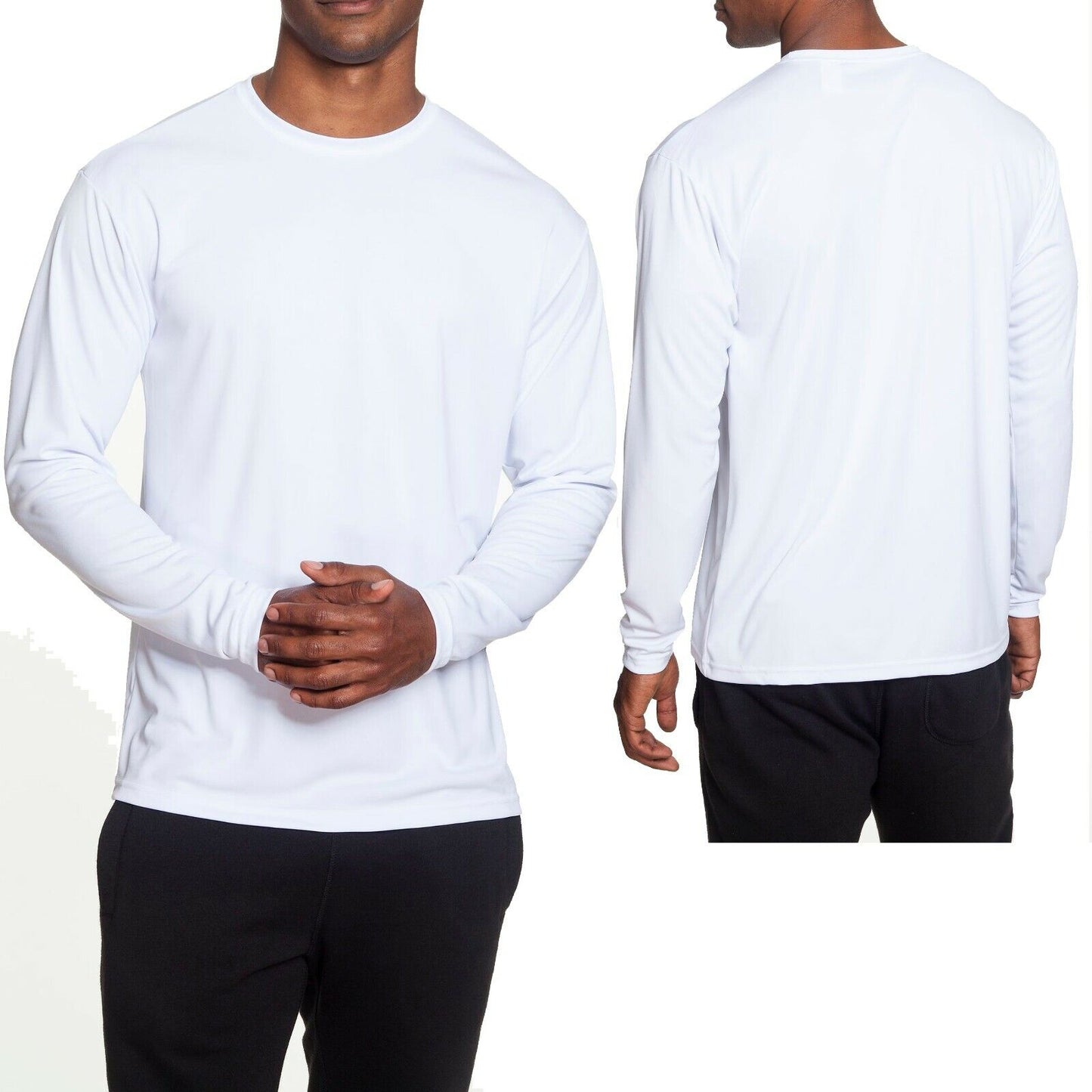 A4 Mens Moisture Wicking Long Sleeve T-Shirt Dri Fit Tee S M L, XL, 2XL, 3XL NEW