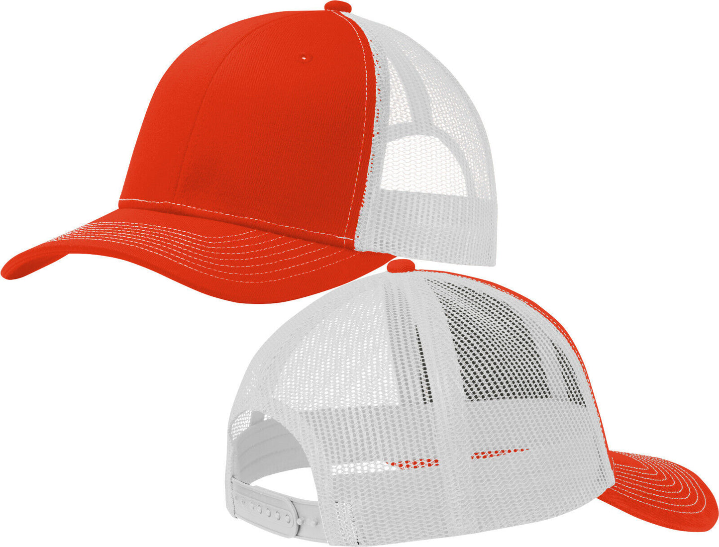 Men's Color Blocked Mesh Hat Structured Cap Mid Profile Snapback Headwear NEW!