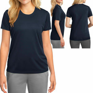 Ladies Dri Fit T-Shirt Moisture Wicking Gym Workout Womens Tee XS-XL 2X, 3X, 4X