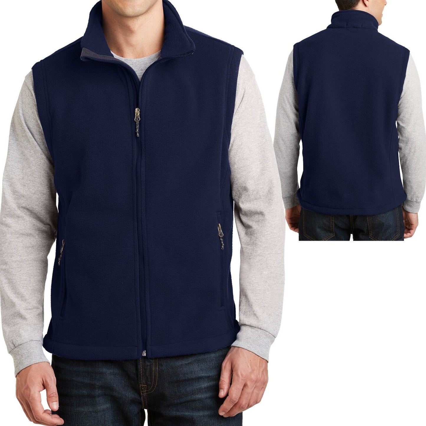 Mens CoreValue Vest Soft Polar Fleece Sizes S, M, L, XL, 2XL, 3XL, 4XL, 5XL, 6XL