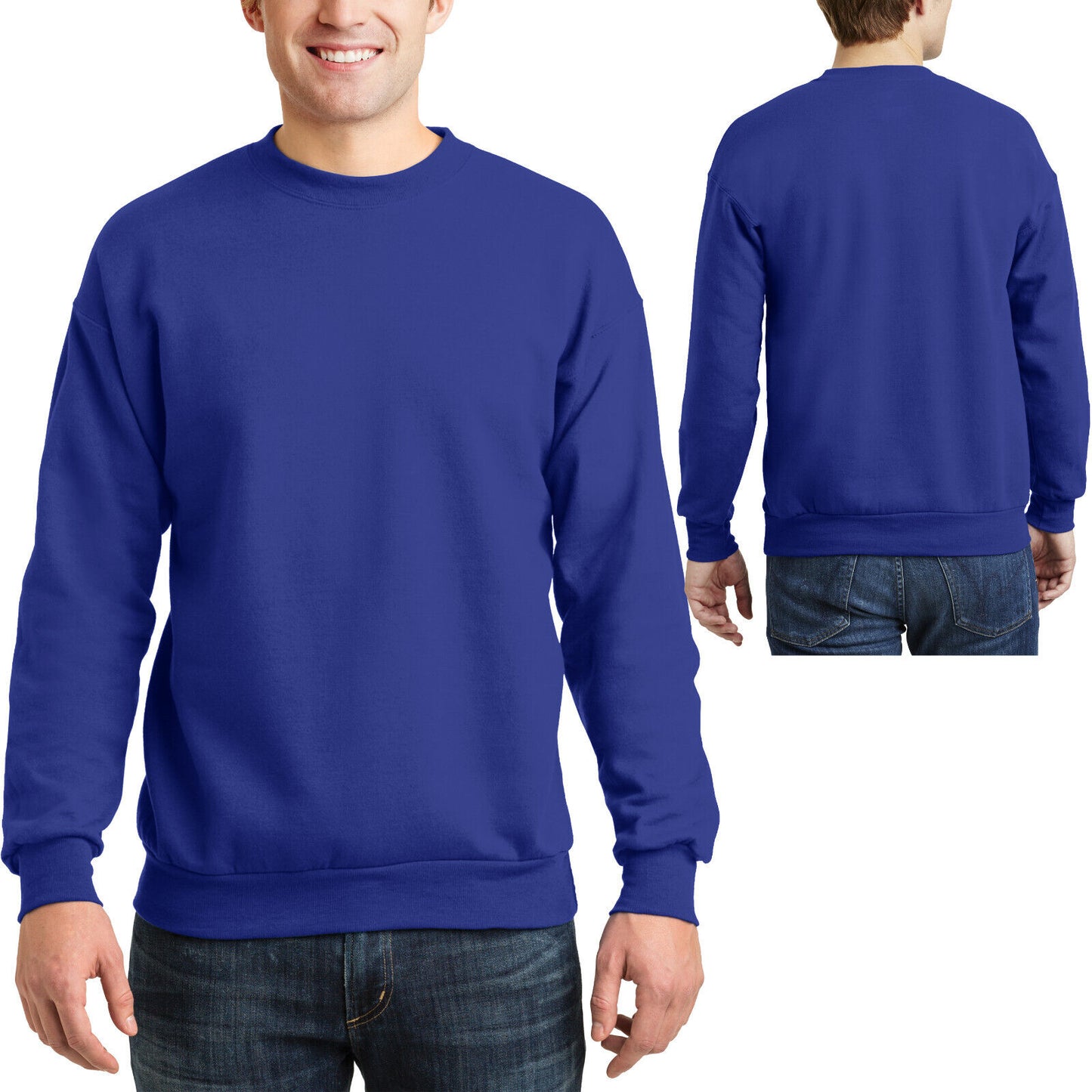 Hanes Mens Crewneck Sweatshirt Comfortsoft Fleece Crew S M L XL 2XL 3XL NEW