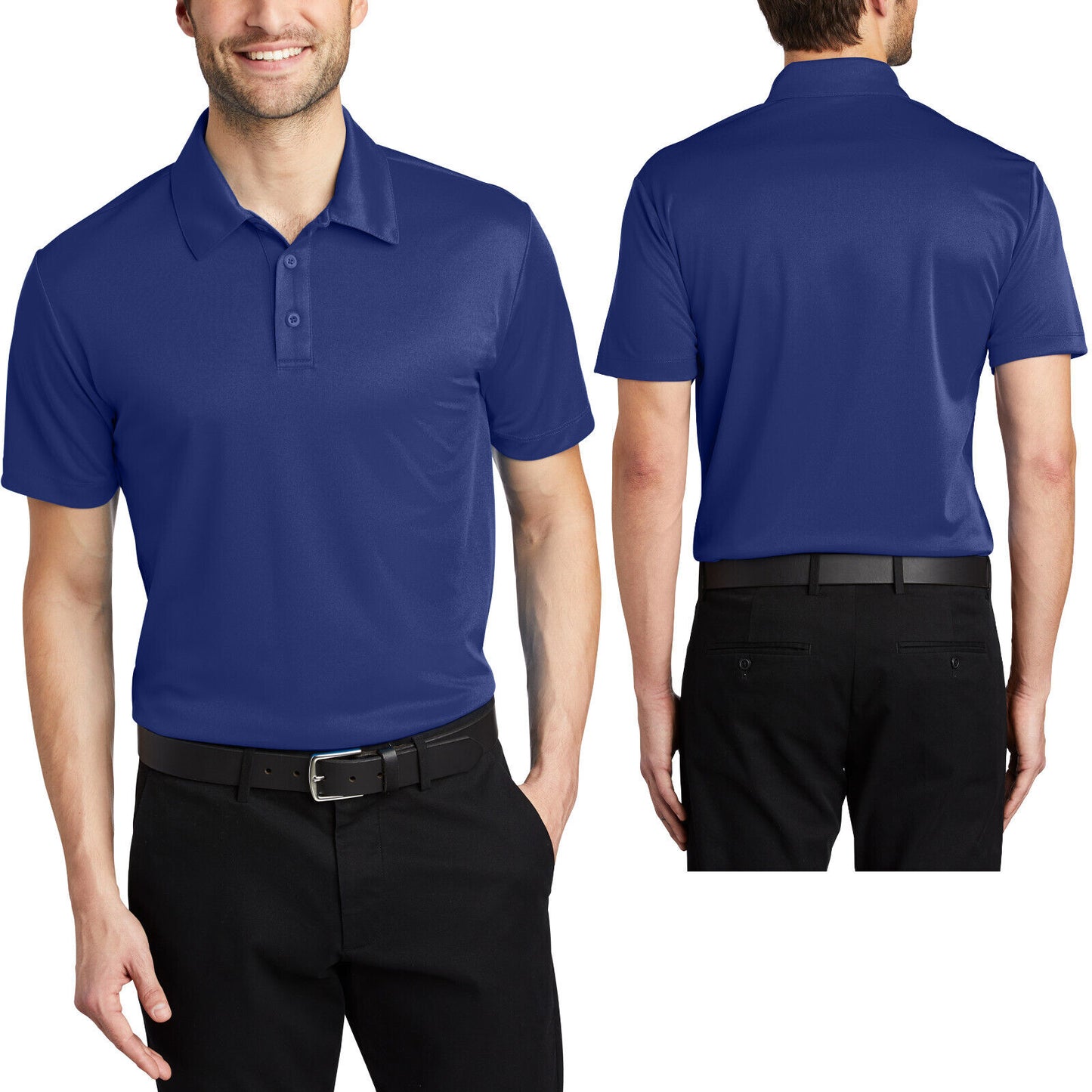 Mens BIG & TALL Polo Moisture Wicking Dri Fit LT, XLT, 2XLT, 3XLT, 4XLT NEW