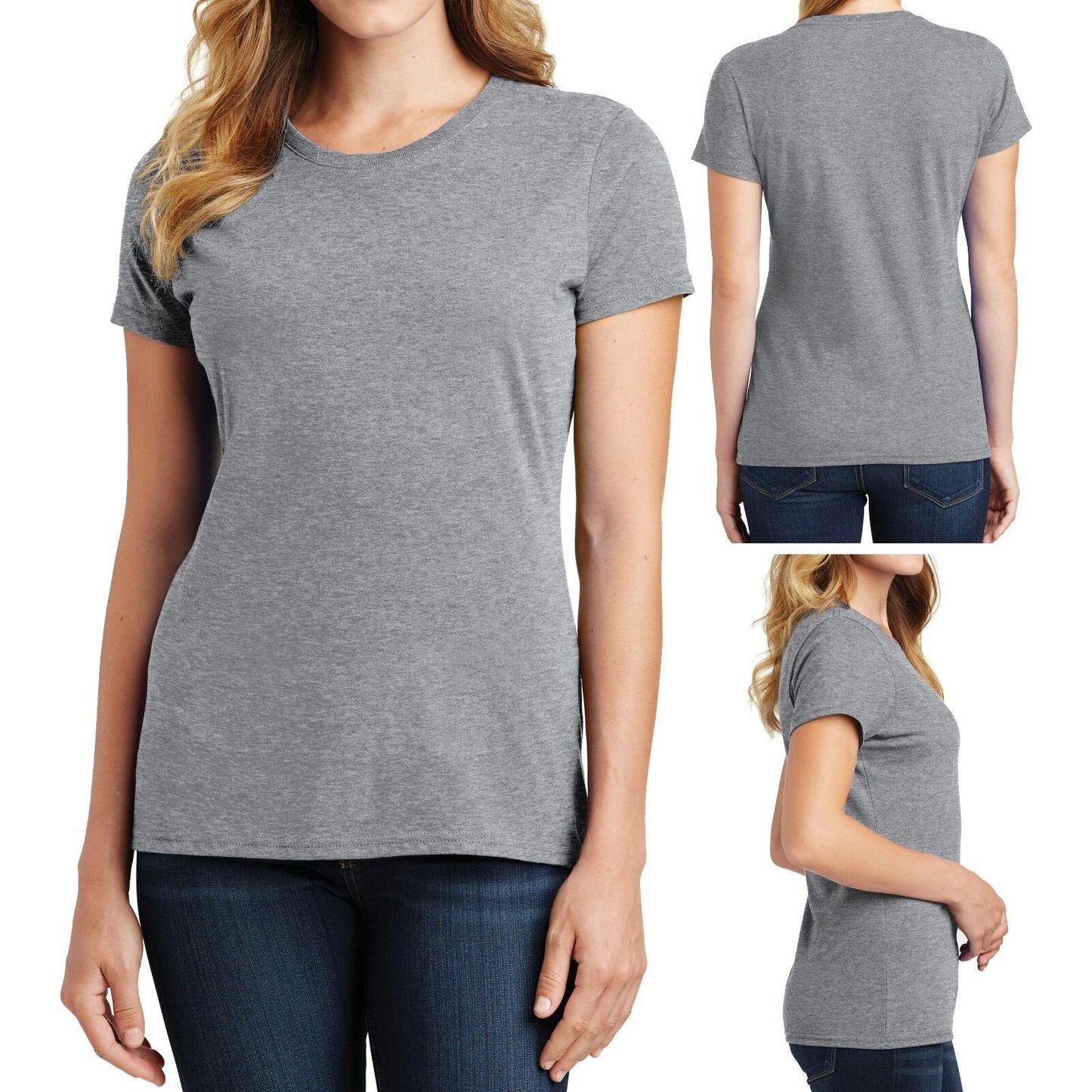 Ladies Plus Size T-Shirt Soft Ring Spun Cotton Womens Tee Top XL, 2XL, 3XL, 4XL