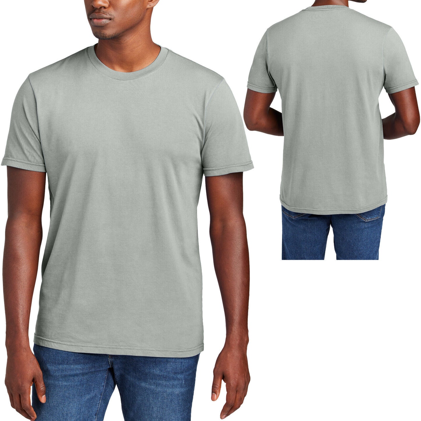 Mens Soft 100% Ring Spun Cotton T-Shirt Garment Dyed & Washed Tee XS-4XL NEW!