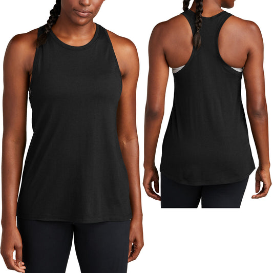 Womens TriBlend Moisture Wick Racerback Tank Top Soft Blend Sleeveless Tee XS-4X