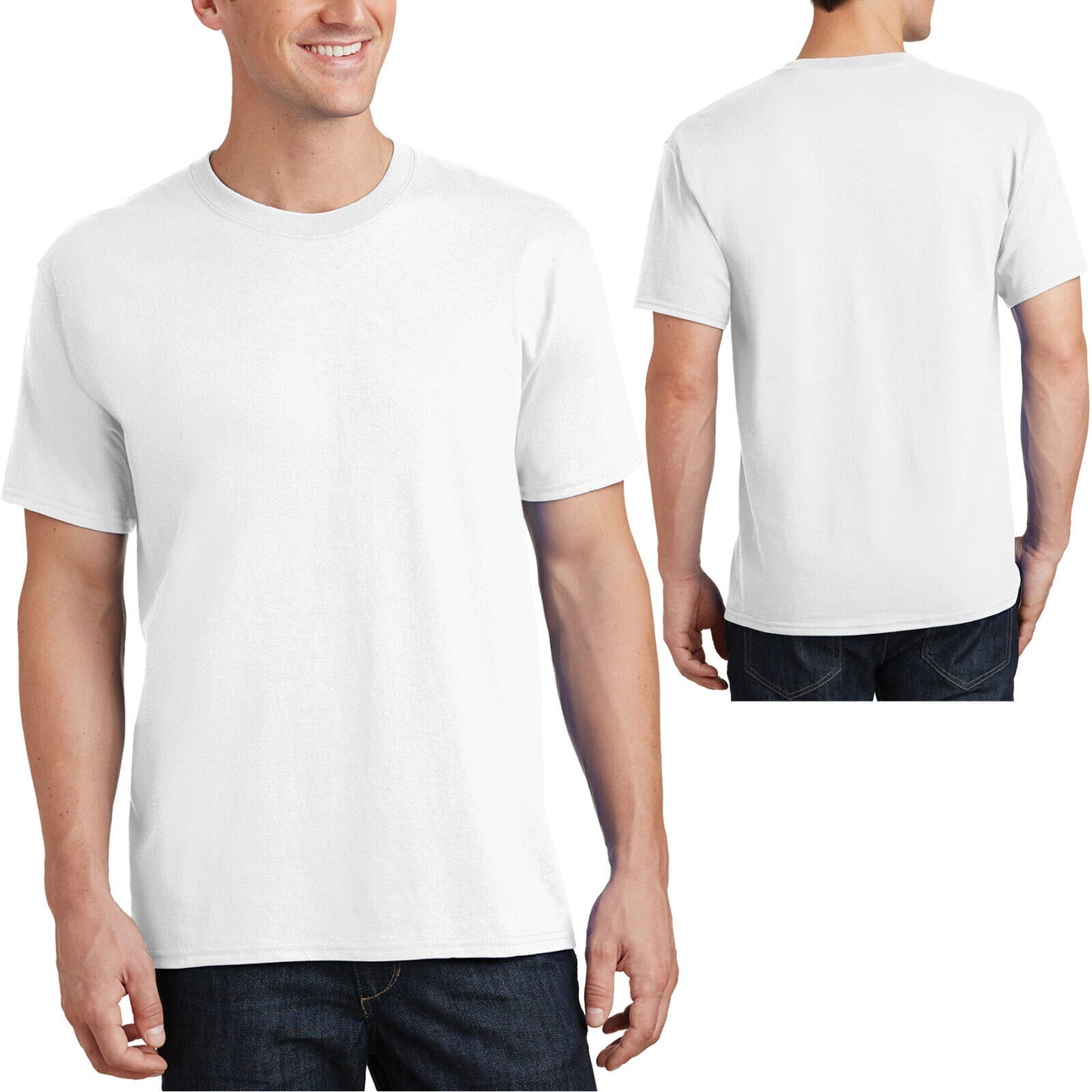 TALL Mens 100% Cotton Tee Classic Fit T-Shirt LT, XLT, 2XLT, 3XLT, 4XLT NEW!