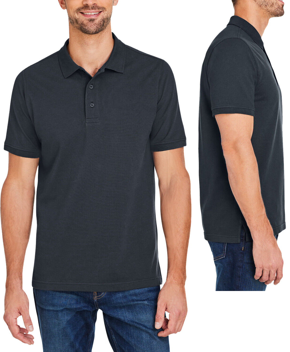 Mens 100% Cotton Snag Protection Pique Polo Shirt S, M, L XL 2XL 3XL 4XL 5XL NEW