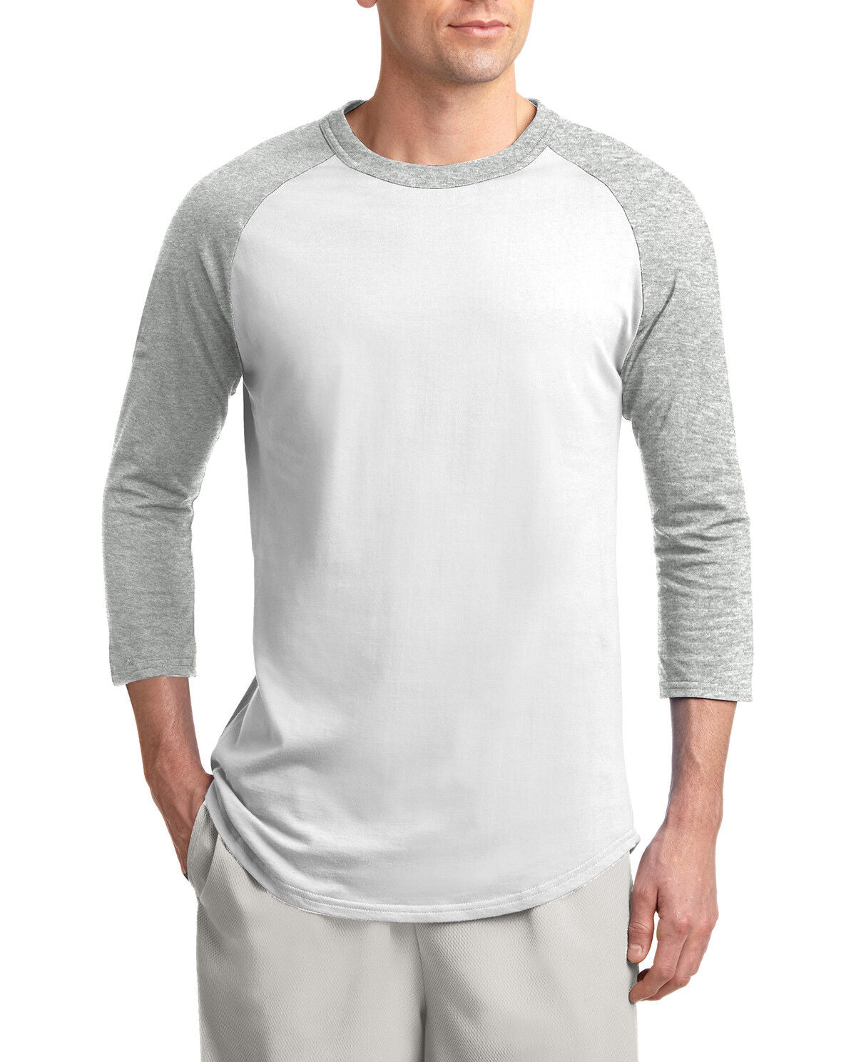 Mens 3/4 Sleeve Colorblock Raglan Baseball Jersey T-Shirt XS-XL 2X 3X 4X 5X 6X