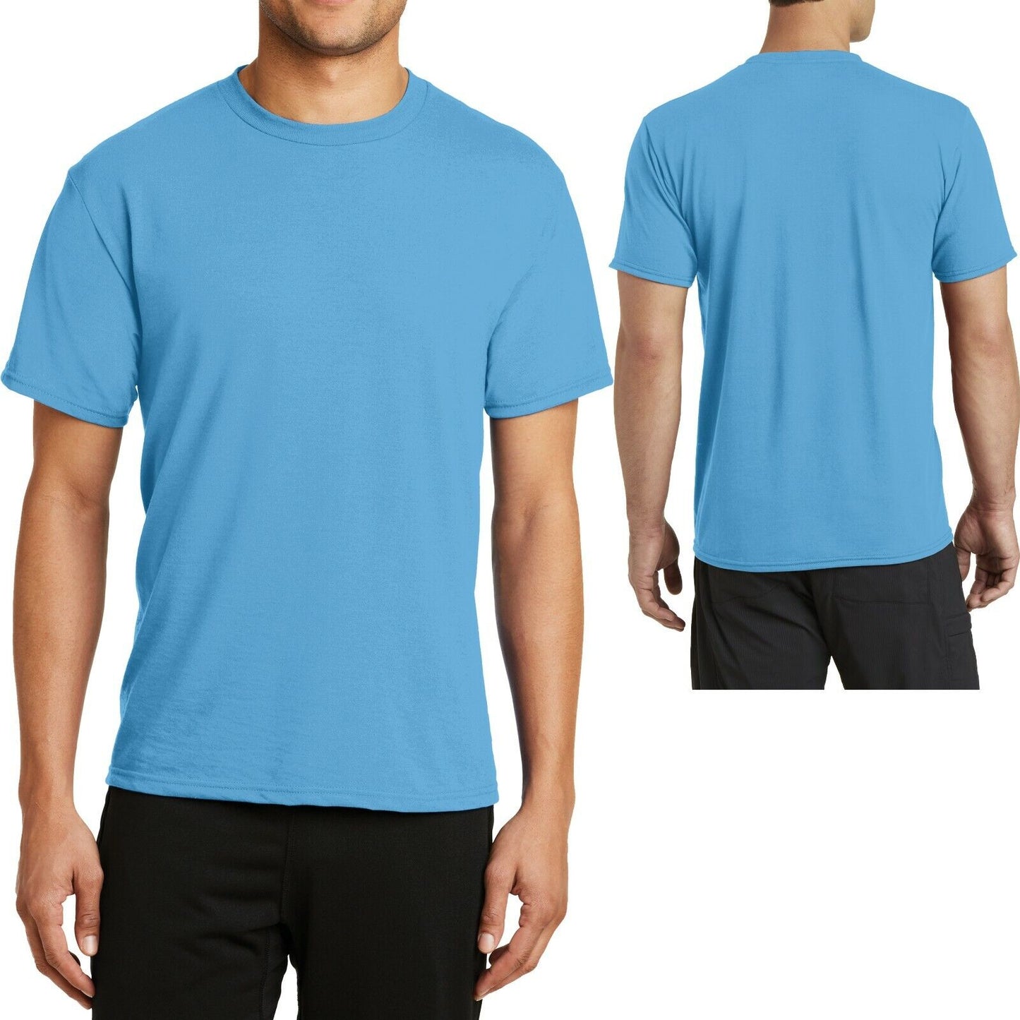 BIG MENS T-Shirt Soft Poly/Cotton Performance Tee XL, 2XL, 3XL, 4XL