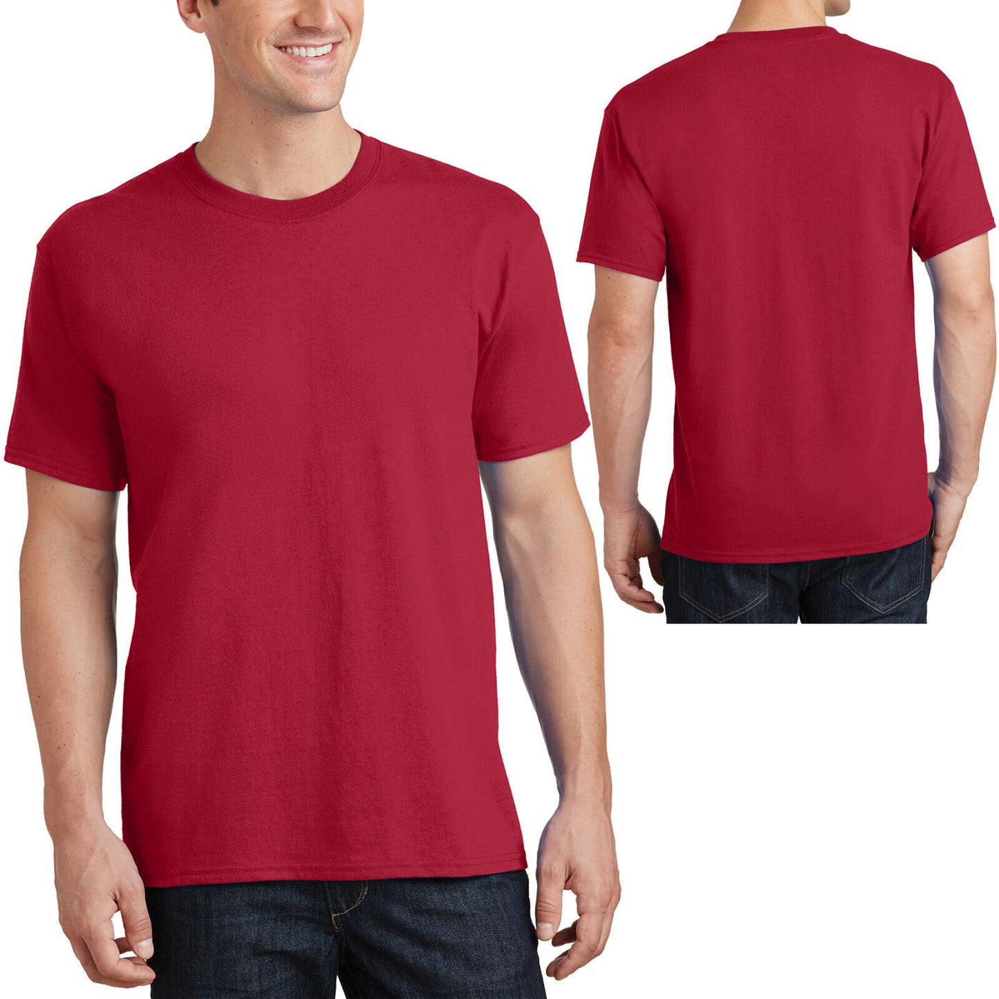 TALL Mens 100% Cotton Tee Classic Fit T-Shirt LT, XLT, 2XLT, 3XLT, 4XLT NEW!