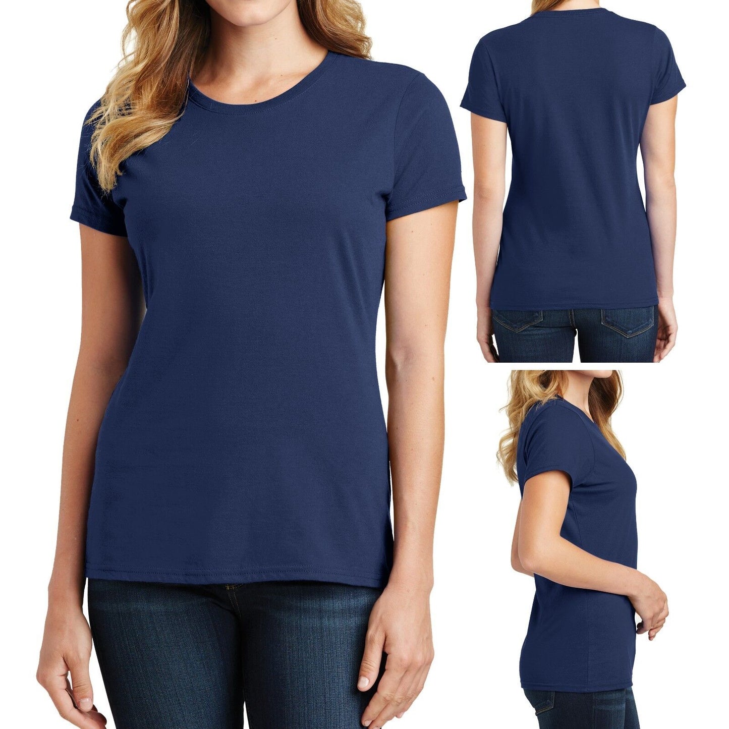 Ladies Plus Size T-Shirt Soft Ring Spun Cotton Womens Tee Top XL, 2XL, 3XL, 4XL