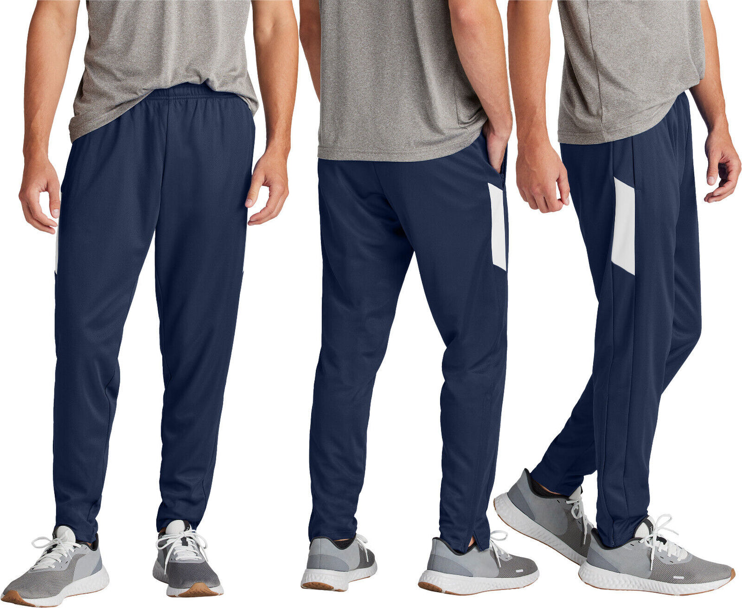 Mens Team Colors Moisture Wicking Travel Pant Warm Up Sweat Pants XS-4XL NEW!