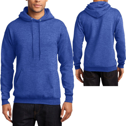 BIG MENS Heather Hoodie Pullover Warm Hooded Sweatshirt 2XL, 3XL, 4XL, NEW