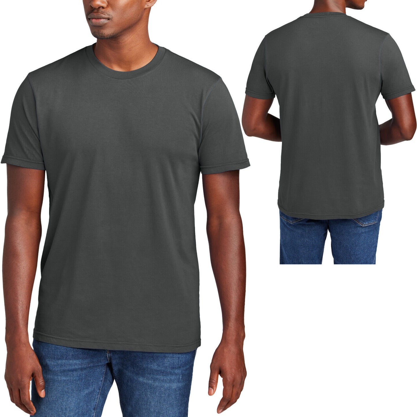 Mens Soft 100% Ring Spun Cotton T-Shirt Garment Dyed & Washed Tee XS-4XL NEW!