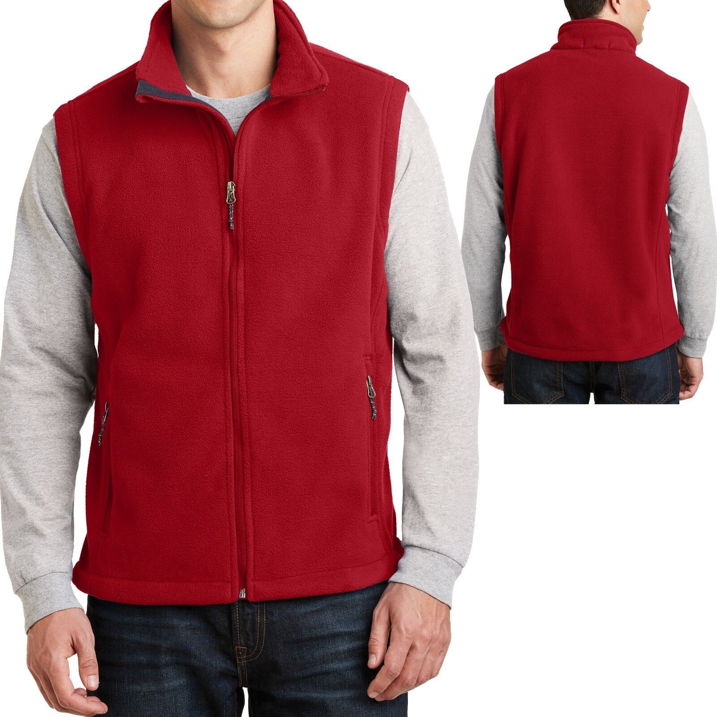 Mens CoreValue Vest Soft Polar Fleece Sizes S, M, L, XL, 2XL, 3XL, 4XL, 5XL, 6XL