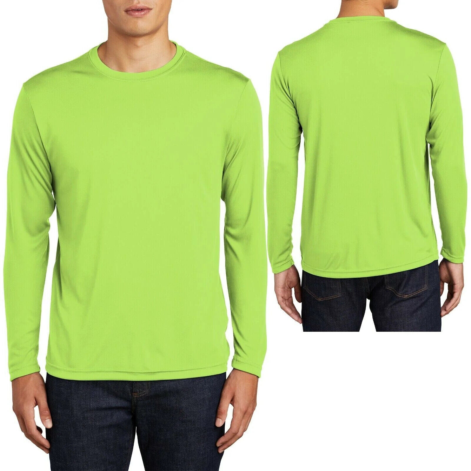 Mens TALL Long Sleeve Moisture Wick DriFit Tee T Shirt LT XLT 2XLT 3XL Shirts Hats and More