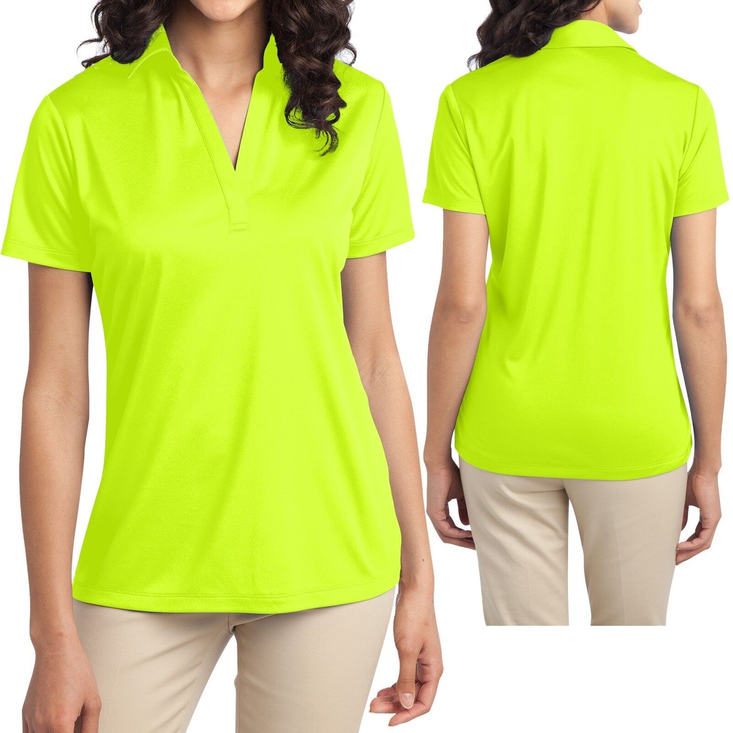 Ladies Plus Size SNAG RESISTANT Dri Fit Wicking Polo Shirt Womens 2XL 3XL 4XL