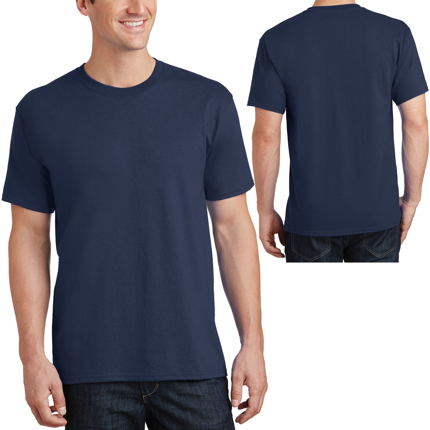 TALL Mens 100% Cotton Tee Classic Fit T-Shirt LT, XLT, 2XLT, 3XLT, 4XLT NEW!