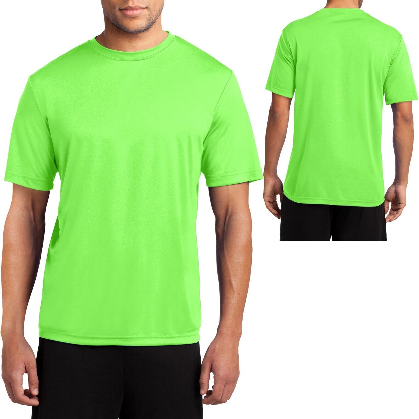 Big Mens Moisture Wicking T-Shirt Performance Dri Fit Gym Workout XL, 2X, 3X, 4X