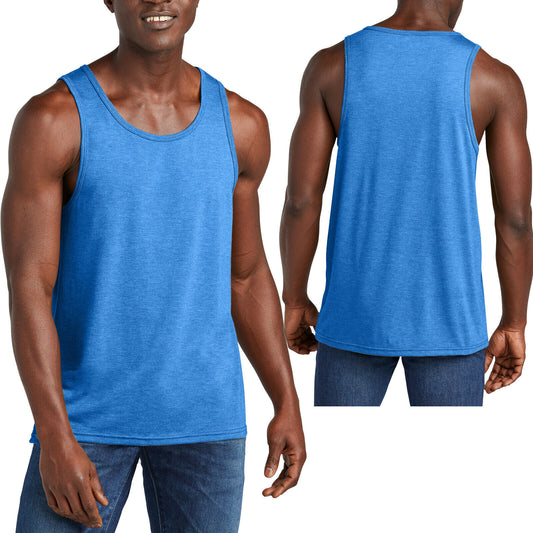 Mens Tri-Blend Ultra Soft Sustainable Tank Top Tear Away Label Size: XS-4XL NEW!