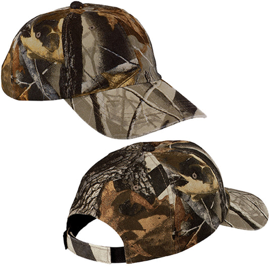 Mens Baseball Cap Hat Realtree Hardwoods Unstructured Garment Wash Camo Hunting