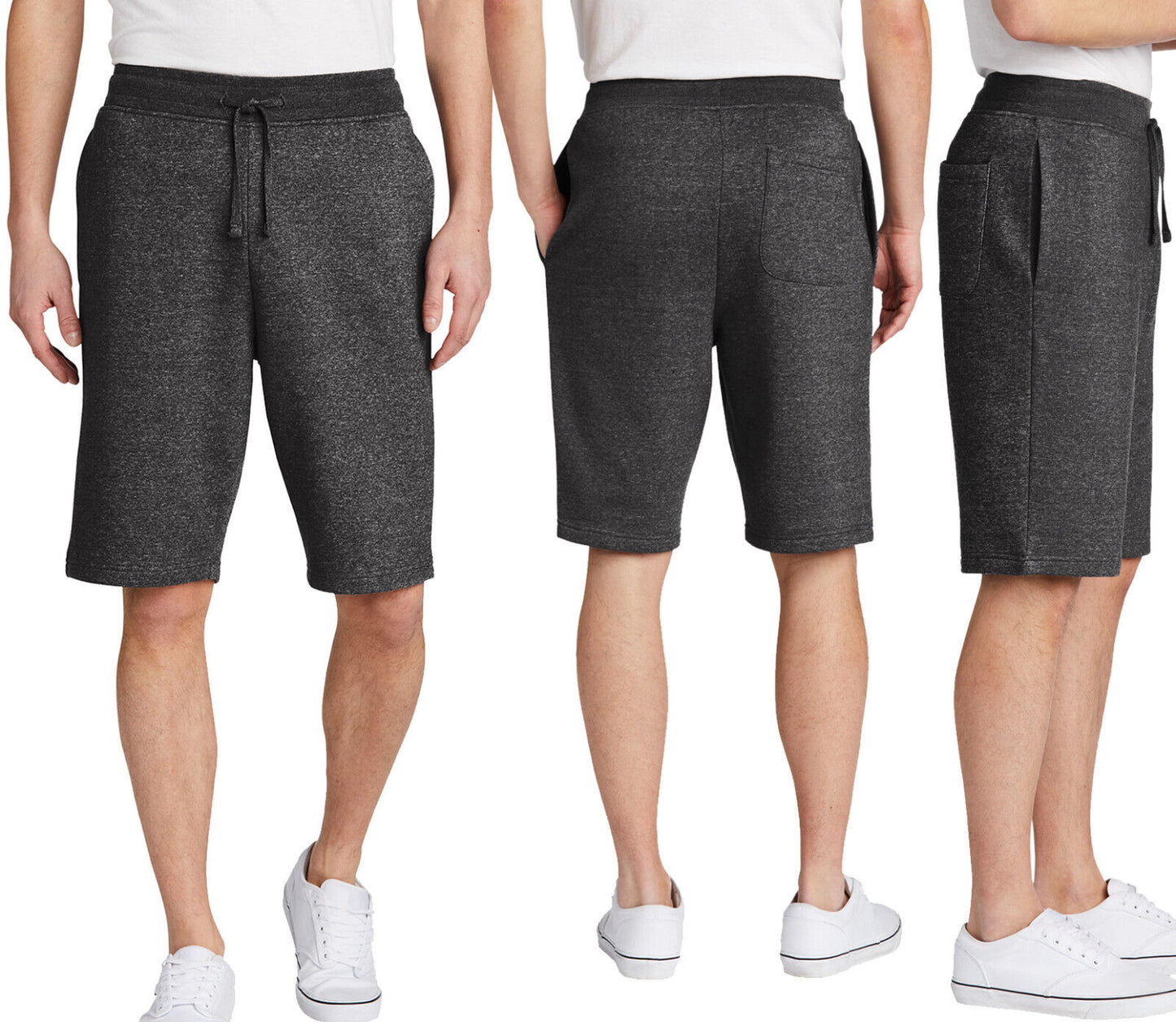 Mens Fleece Soft Shorts With Pockets Comfortable XS, S, M, L, XL 2XL 3XL 4XL NEW