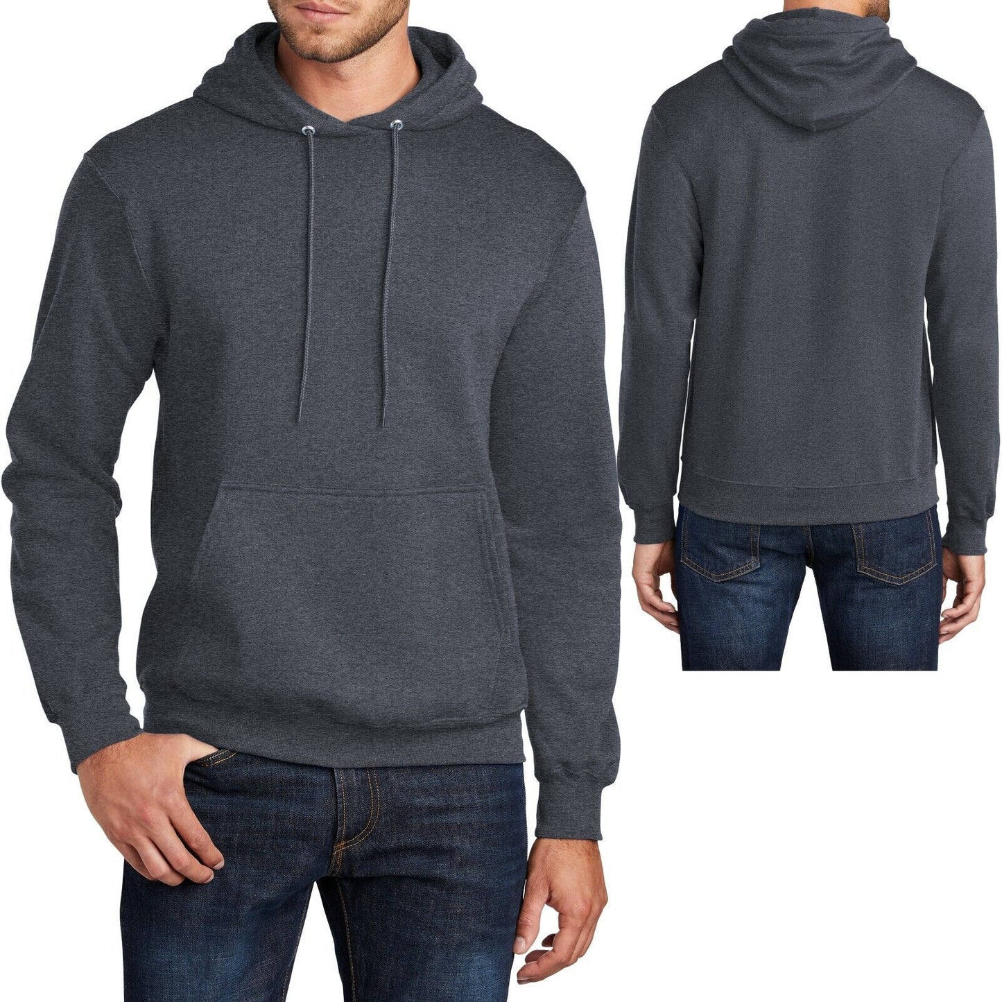 Mens Big and Tall Hoodie Pullover Hooded Sweatshirt LT, XLT, 2XLT, 3XLT, 4XLT