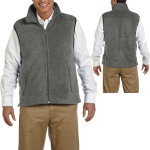 BIG MENS Polar Fleece Vest Sleeveless Jacket Pockets Warm Winter XL 2XL 3XL 4XL