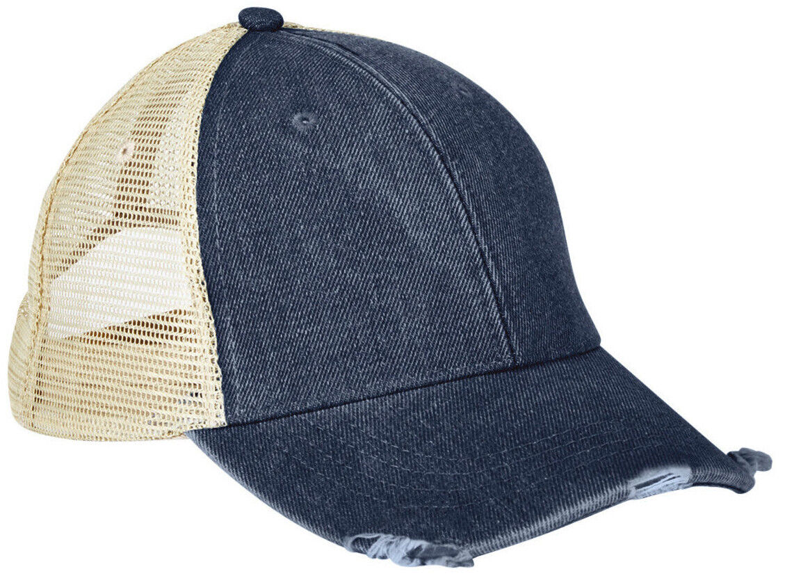 Mens/Ladies Distressed Ollie Pigment Died Cap Structured Mid-Profile Hat NEW!