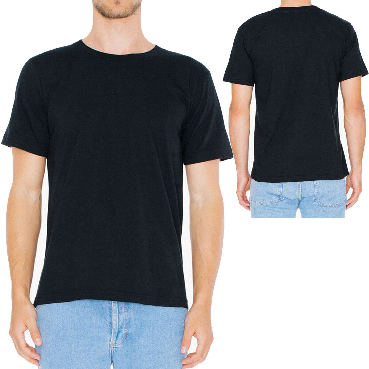 American Apparel T-Shirt Fine Jersey Blank Cotton Tee XS S M L XL 2XL 3XL NEW