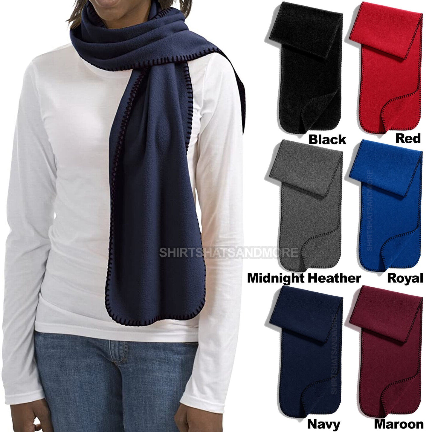 Polar Fleece Scarf Anti-pill Mens Ladies Free Shipping Winter WARM NEW