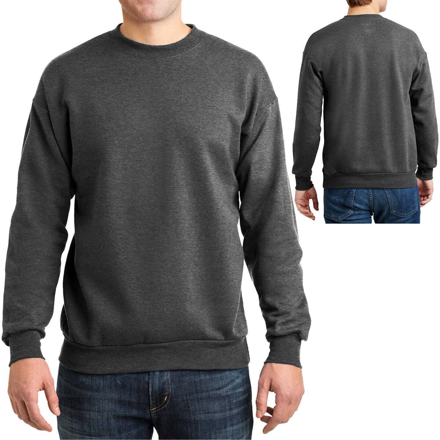 Hanes Mens Crewneck Sweatshirt Comfortsoft Fleece Crew S M L XL 2XL 3XL NEW