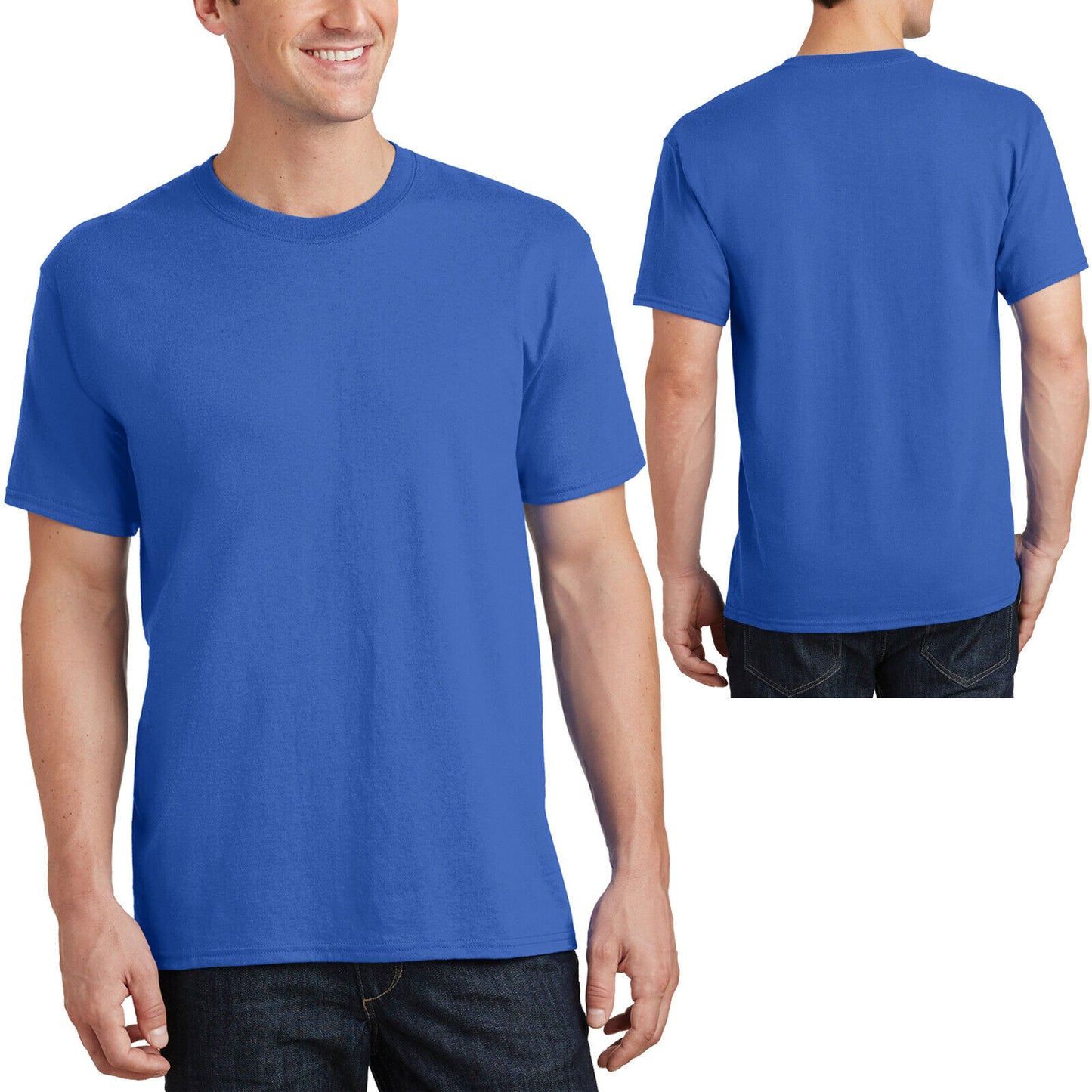 TALL Mens 100% Cotton Tee Classic Fit T-Shirt LT, XLT, 2XLT, 3XLT, 4XLT NEW!