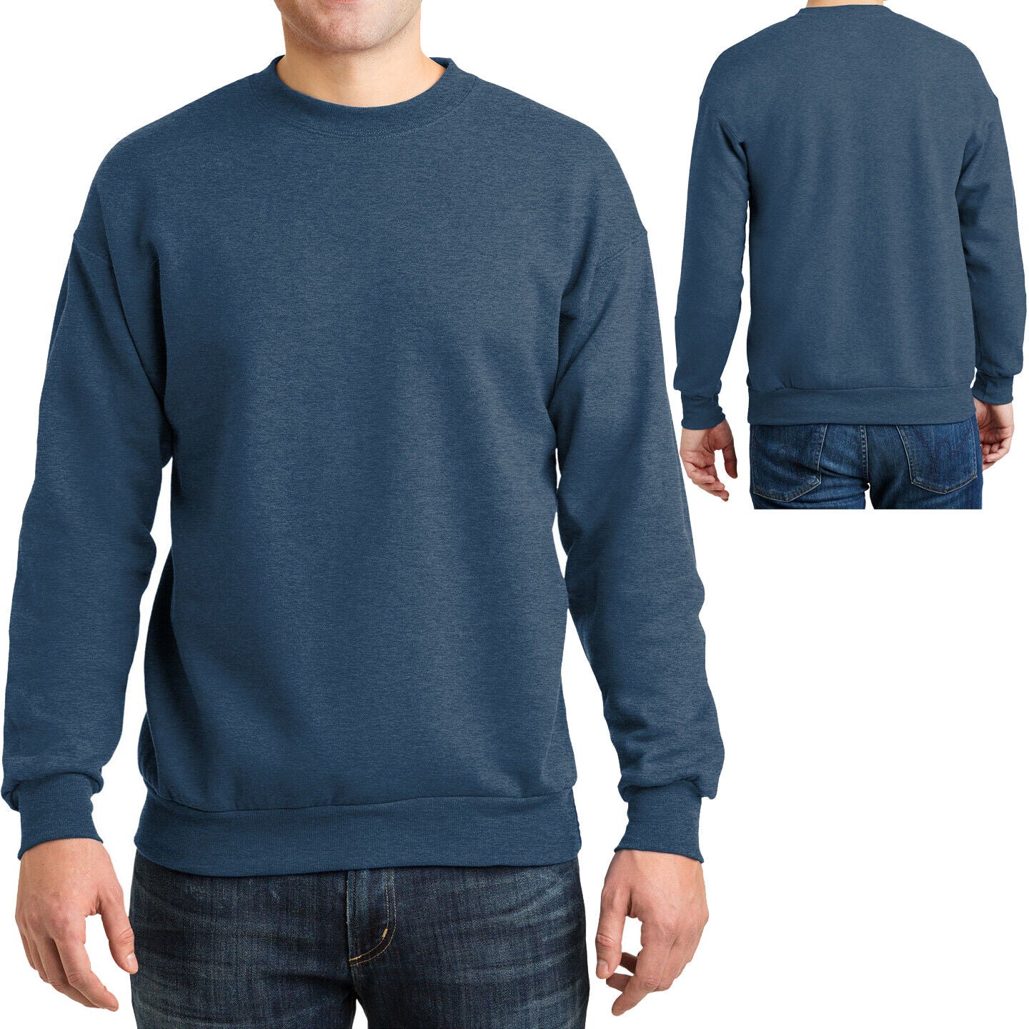 Hanes Mens Crewneck Sweatshirt Comfortsoft Fleece Crew S M L XL 2XL 3XL NEW