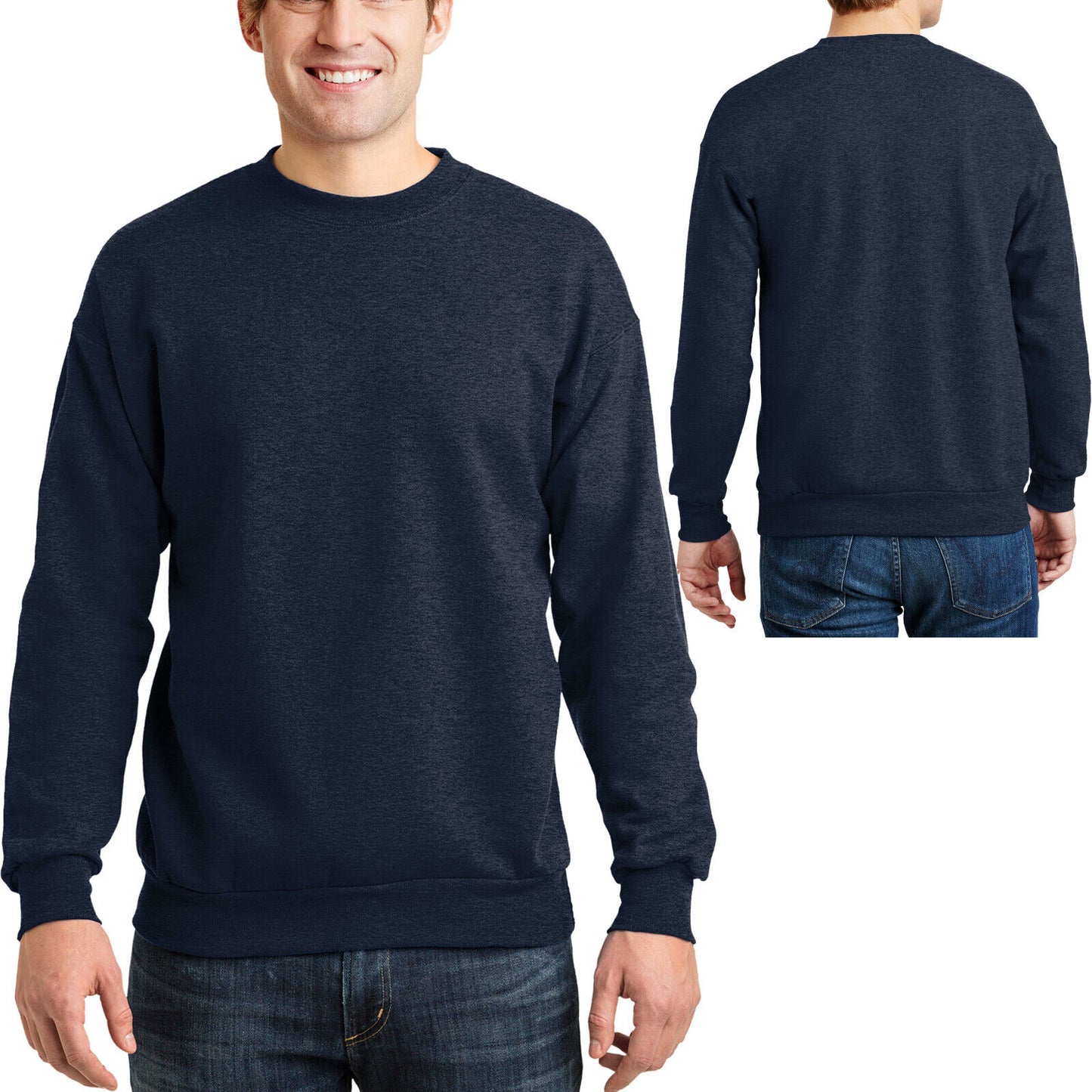 Hanes Mens Crewneck Sweatshirt Comfortsoft Fleece Crew S M L XL 2XL 3XL NEW