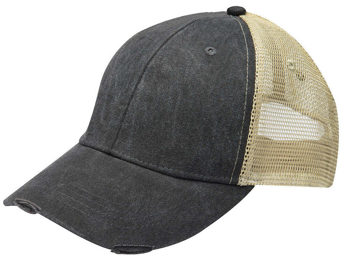 Mens/Ladies Distressed Ollie Pigment Died Cap Structured Mid-Profile Hat NEW!