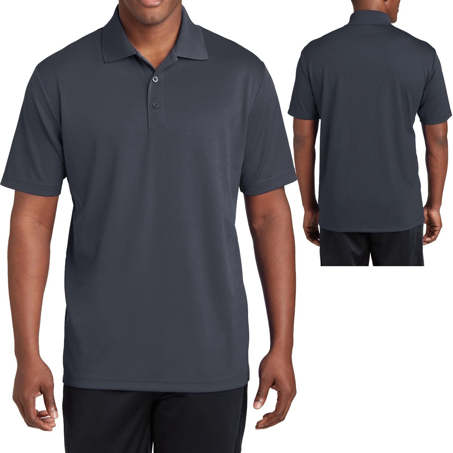 BIG Mens Polo Shirt MICRO MESH Comfortable Moisture Wicking Dri Fit 2XL, 3XL 4XL